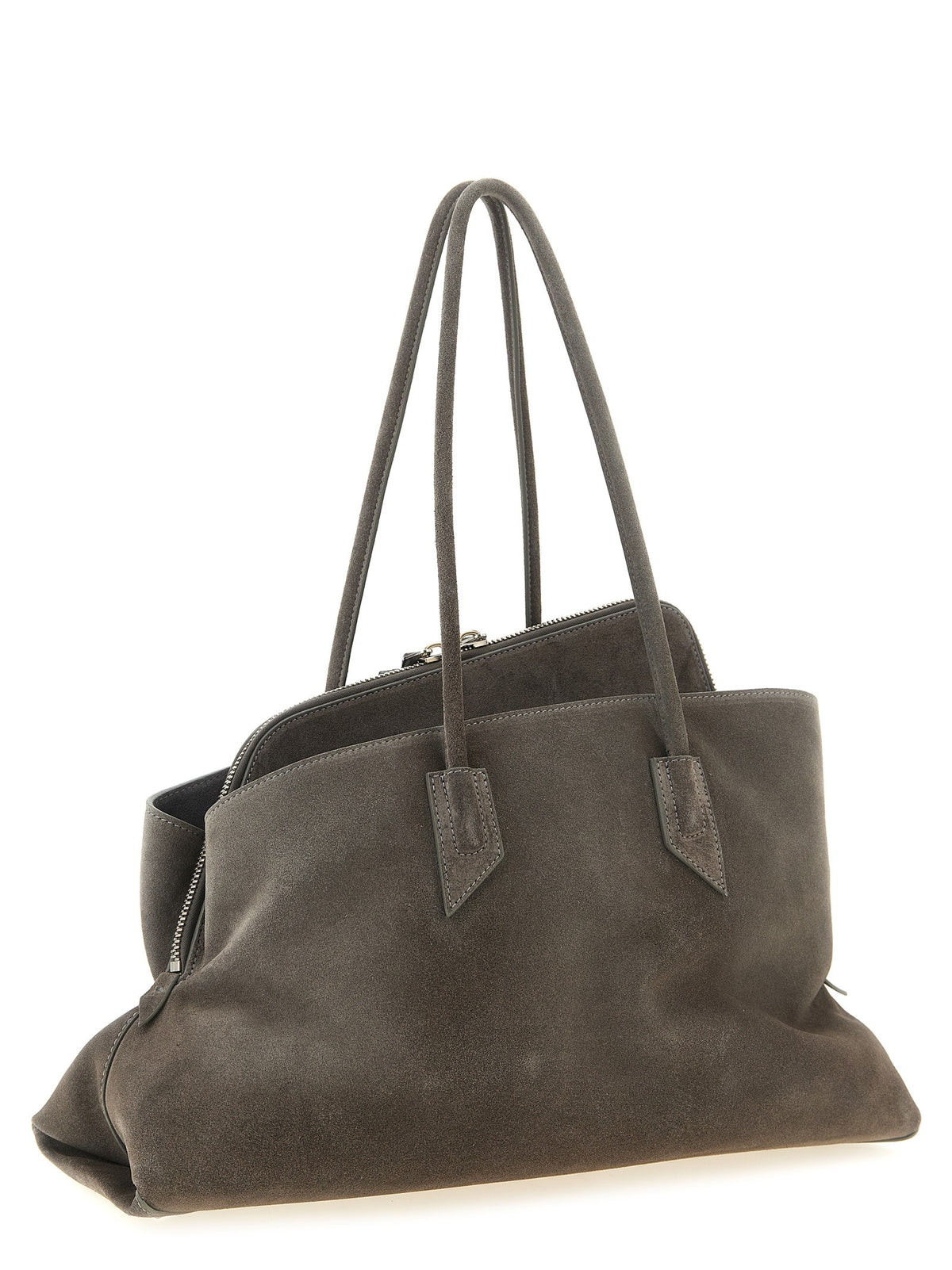 The Attico La Passeggiata Medium Shoulder Bag Grey