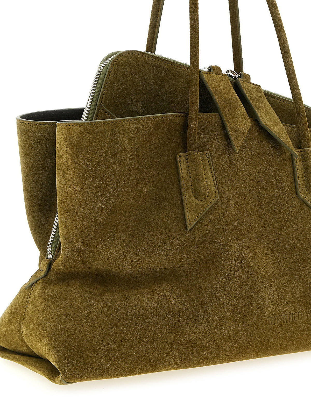 The Attico La Passeggiata Medium Shoulder Bag Green