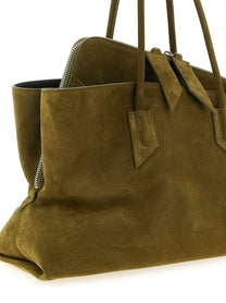 The Attico La Passeggiata Medium Shoulder Bag Green