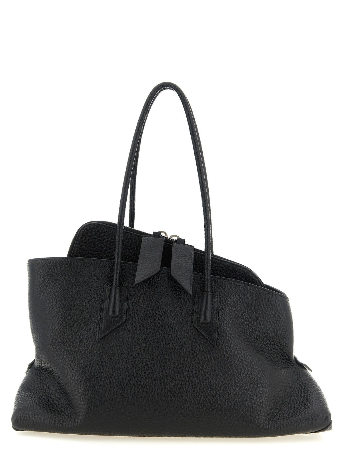 The Attico La Passeggiata Medium Shoulder Bag Black