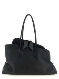 The Attico La Passeggiata Medium Shoulder Bag Black