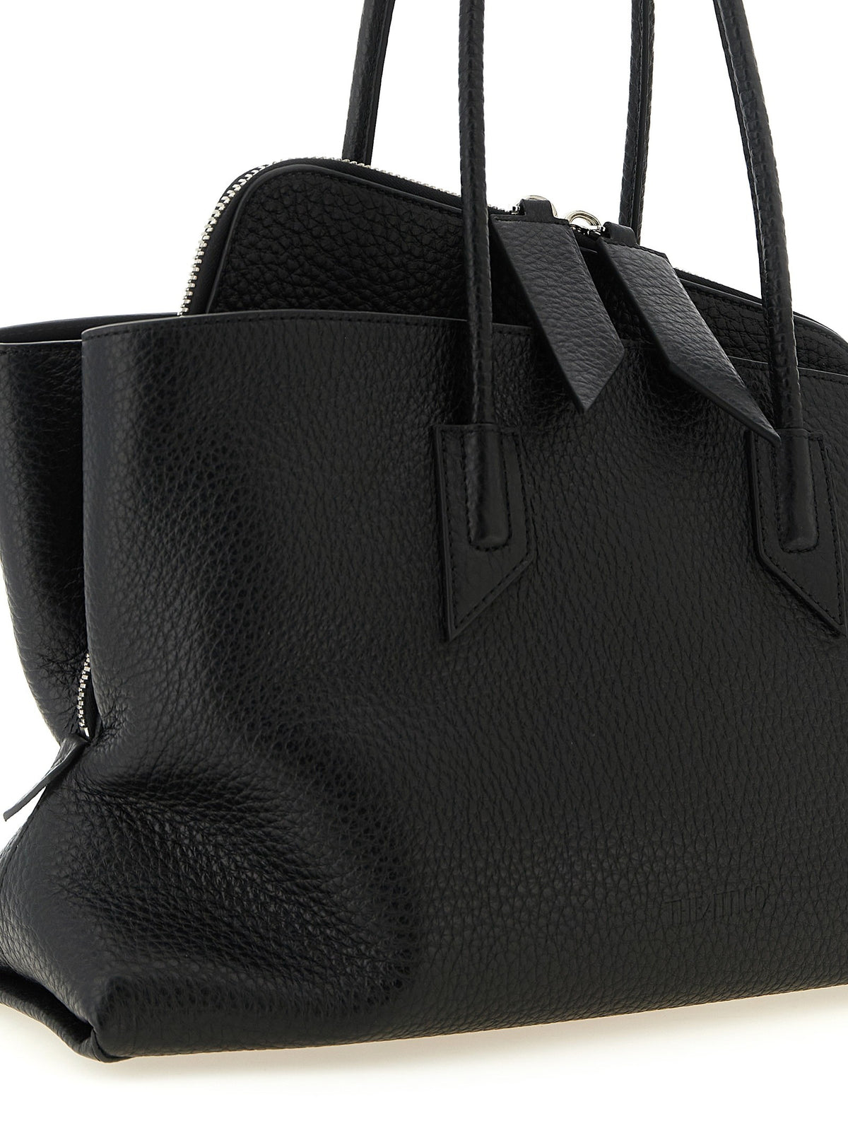 The Attico La Passeggiata Medium Shoulder Bag Black
