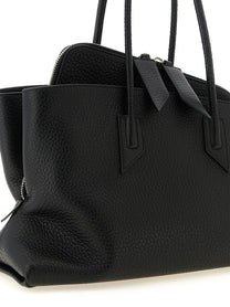 The Attico La Passeggiata Medium Shoulder Bag Black
