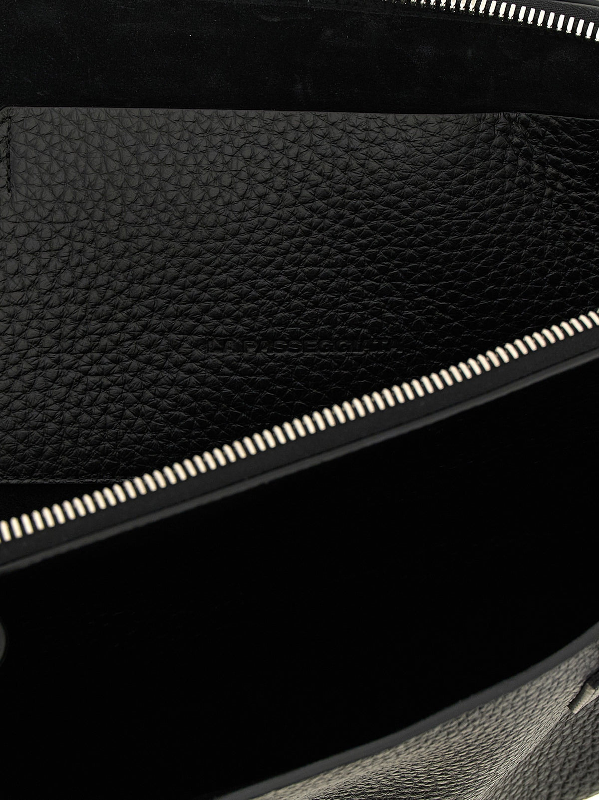 The Attico La Passeggiata Medium Shoulder Bag Black