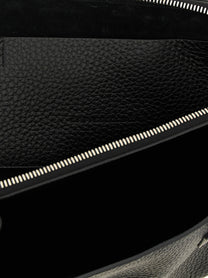 The Attico La Passeggiata Medium Shoulder Bag Black