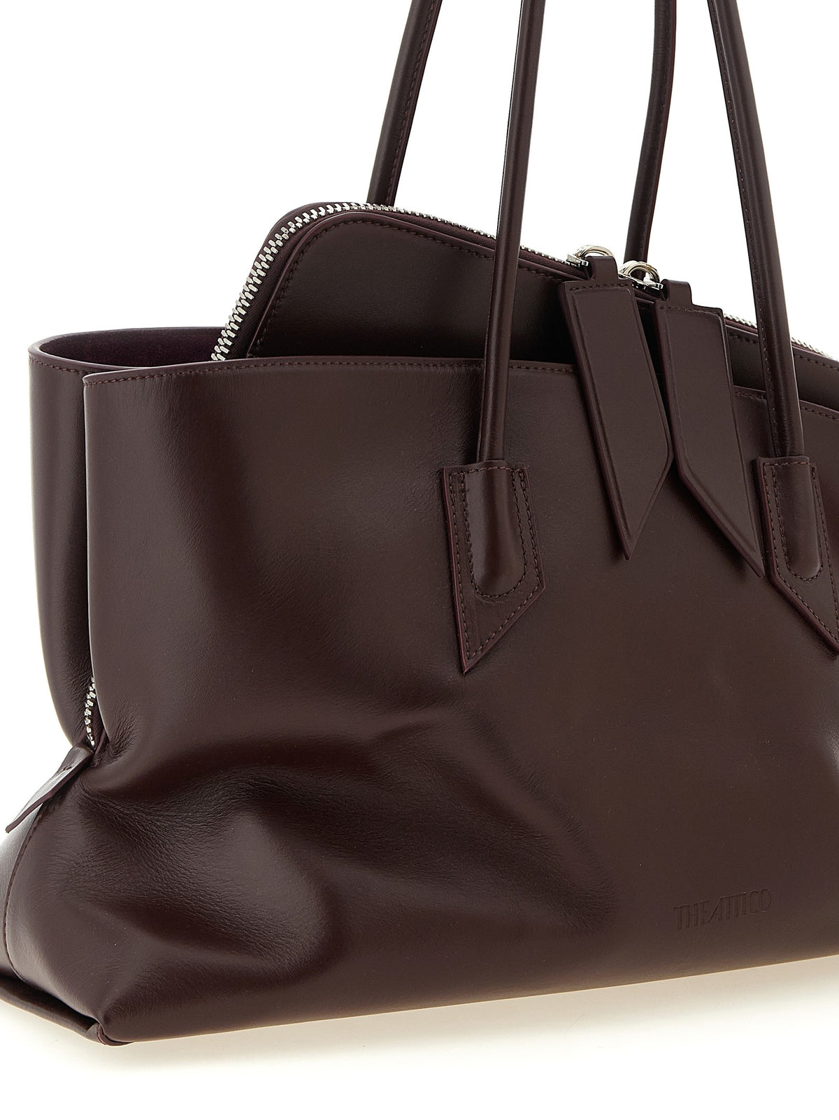 The Attico La Passeggiata Medium Shoulder Bag Purple
