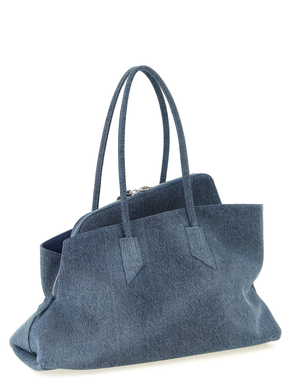 The Attico La Passeggiata Medium Shoulder Bag Blue