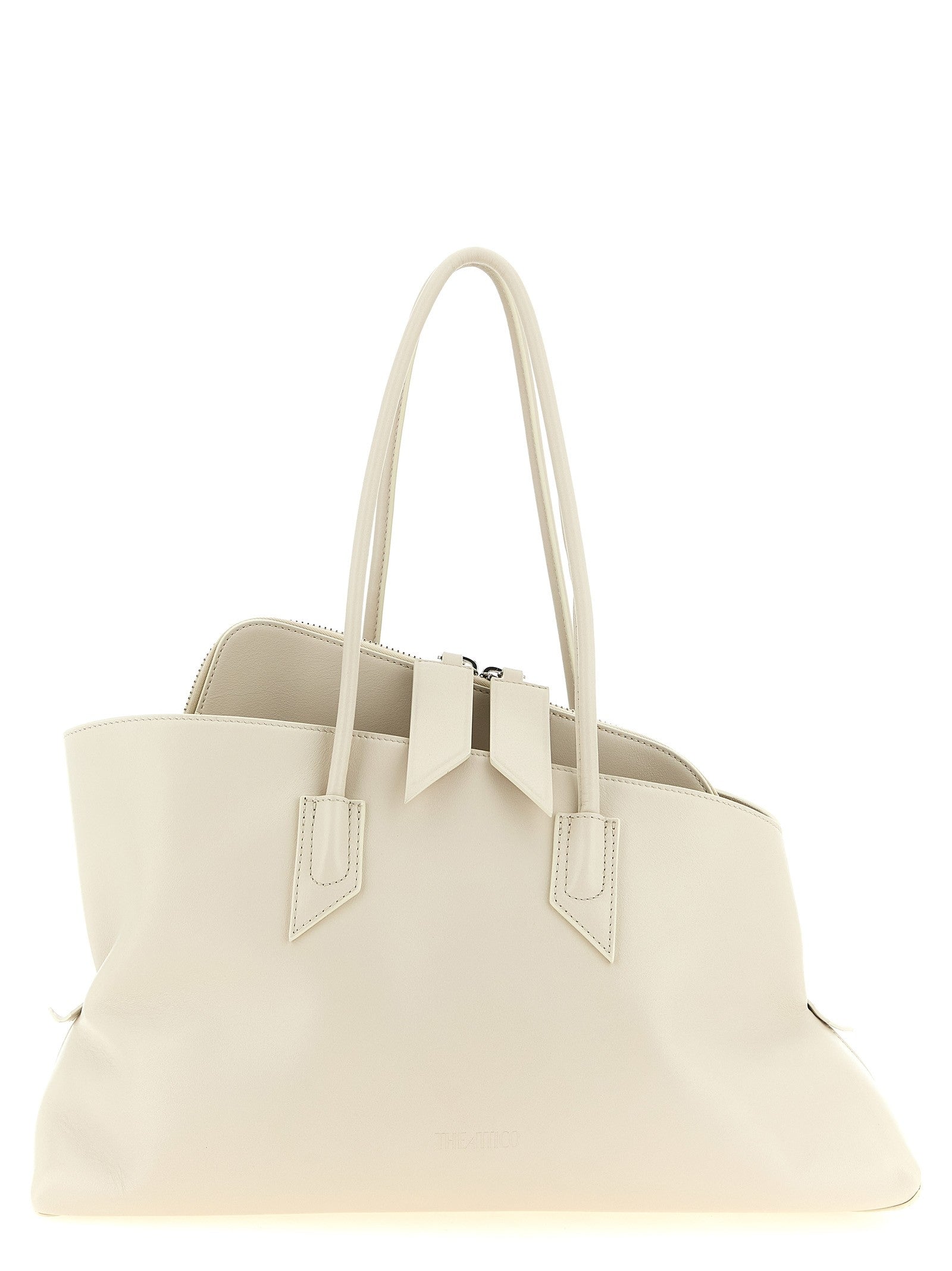 The Attico La Passeggiata Medium Shoulder Bag White