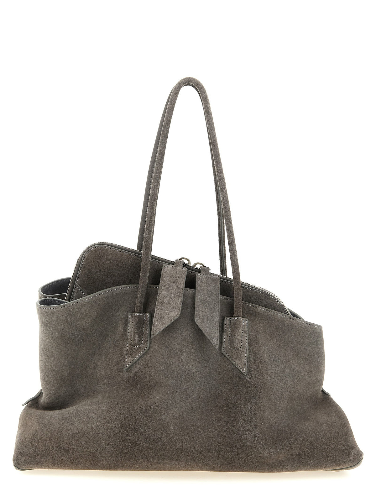 The Attico La Passeggiata Medium Shoulder Bag Grey