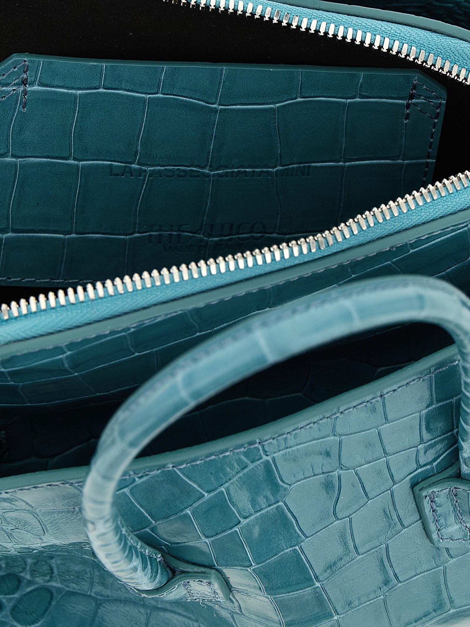 The Attico La Passeggiata Mini Handbag Blue