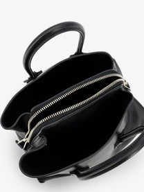 The Attico Women's La Passeggiata Mini Leather Handbag Black, view 4