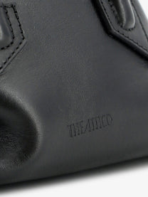 The Attico Women's La Passeggiata Mini Leather Handbag Black, view 5