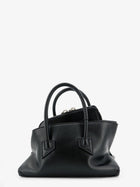 The Attico Women's La Passeggiata Mini Leather Handbag Black, view 2