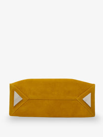 The Attico Women's La Passeggiata Suede Shoulder Bag Yellow