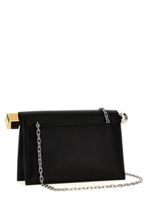 JACQUEMUS La Petite Pochette Rond Carré Clutch Black