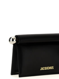 JACQUEMUS La Petite Pochette Rond Carré Clutch Black
