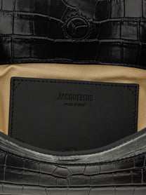 JACQUEMUS La Pochette Ovalo Shoulder Bag Black