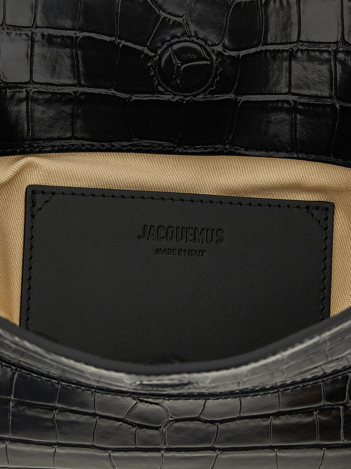 JACQUEMUS La Clutch Ovalo Shoulder Bag Black, view 4