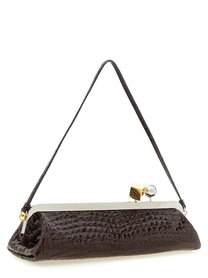 JACQUEMUS La Pochette Salon Clutch Brown