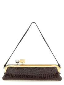 JACQUEMUS La Pochette Salon Clutch Brown