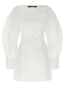 JACQUEMUS La Robe Chemise Casaco Dress White