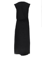 JACQUEMUS Women's LA Robe Drap Midi Dress Black, view 3