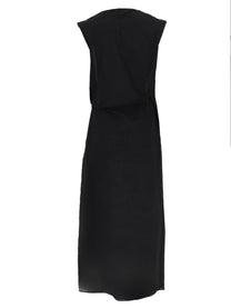 JACQUEMUS Women's LA Robe Drap Midi Dress Black