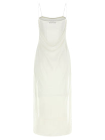 JACQUEMUS La Robe Maille Plumetis Dress White