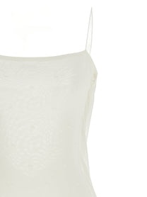 JACQUEMUS La Robe Maille Plumetis Dress White