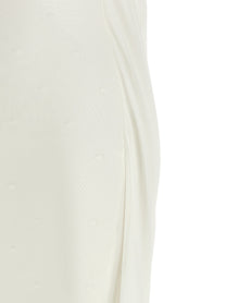 JACQUEMUS La Robe Maille Plumetis Dress White