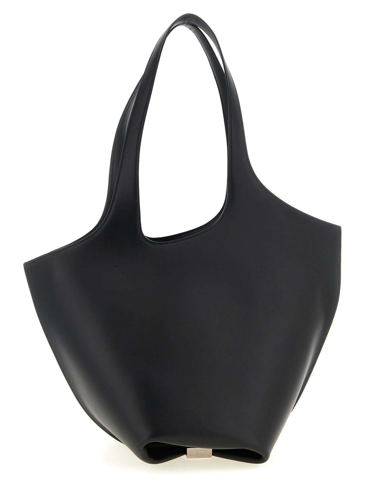 The Attico La Scoop Medium Shoulder Bag Black, view 2