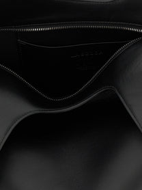 The Attico La Scoop Medium Shoulder Bag Black