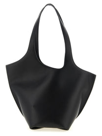 The Attico La Scoop Medium Shoulder Bag Black