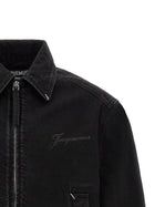 JACQUEMUS La Veste De Nîmes Canevas Jacket Black, view 3