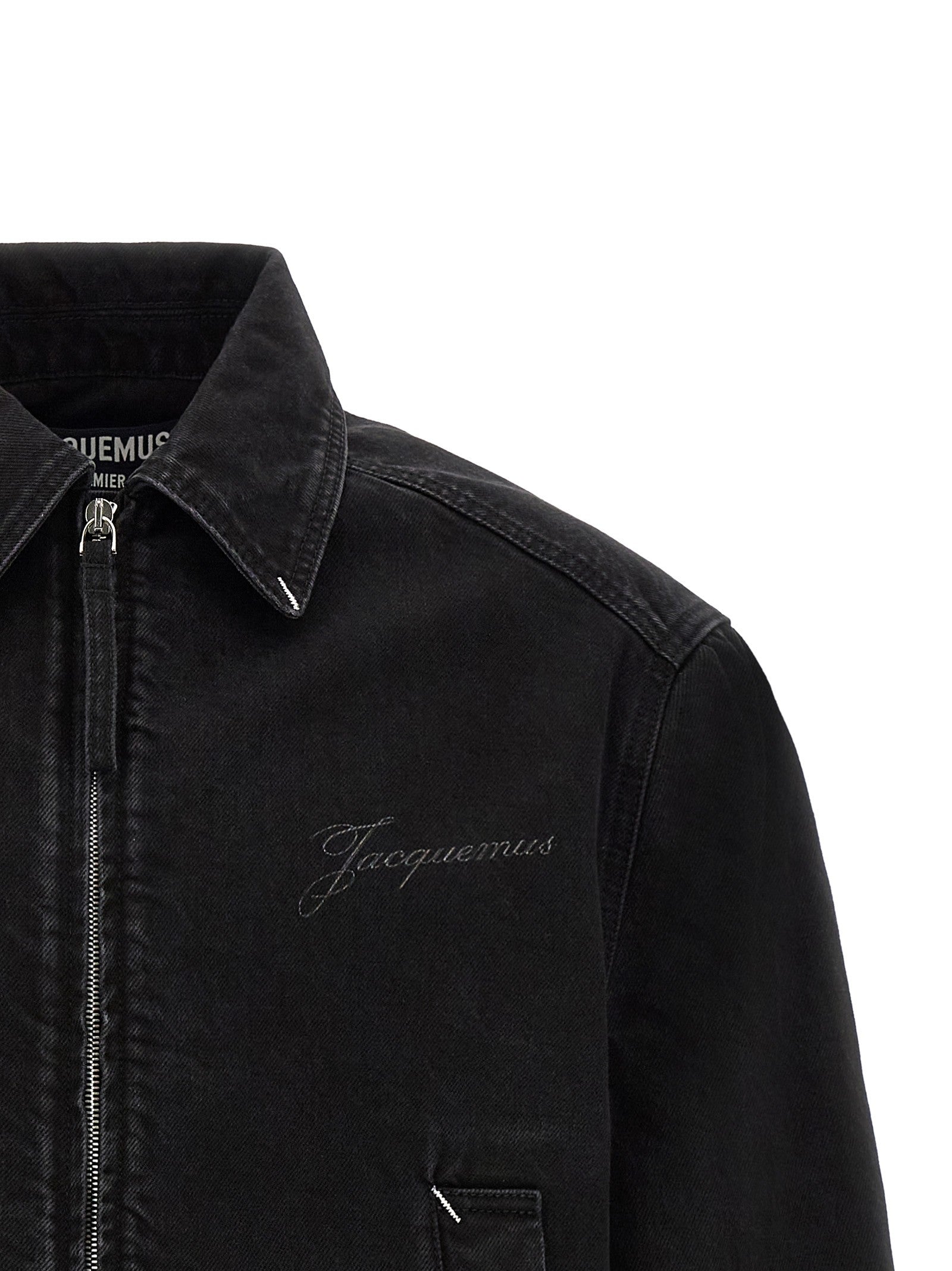 JACQUEMUS La Veste De Nîmes Canevas Jacket Black
