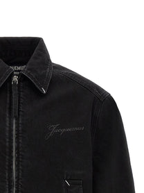JACQUEMUS La Veste De Nîmes Canevas Jacket Black