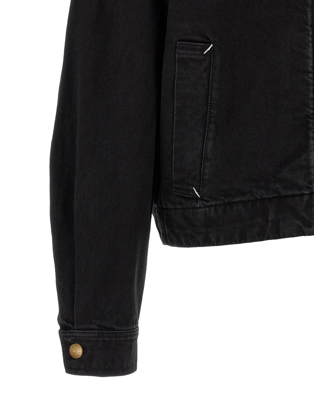 JACQUEMUS La Veste De Nîmes Canevas Jacket Black, view 4