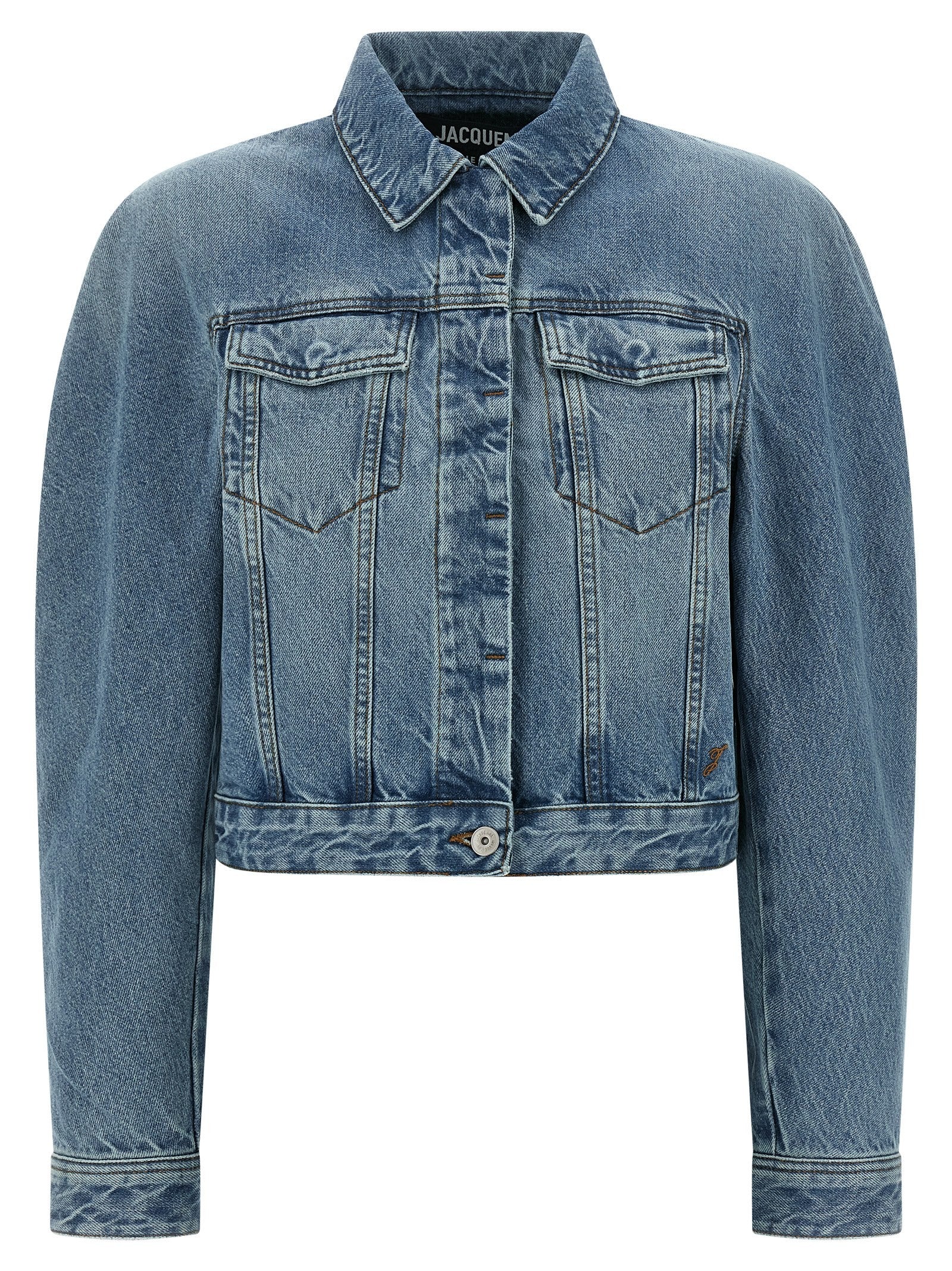 JACQUEMUS La Veste De Nimes Ovalo Jacket Blue
