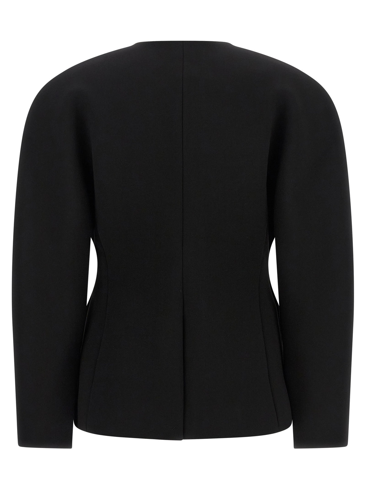 JACQUEMUS La Veste Ovalo Blazer Black, view 2