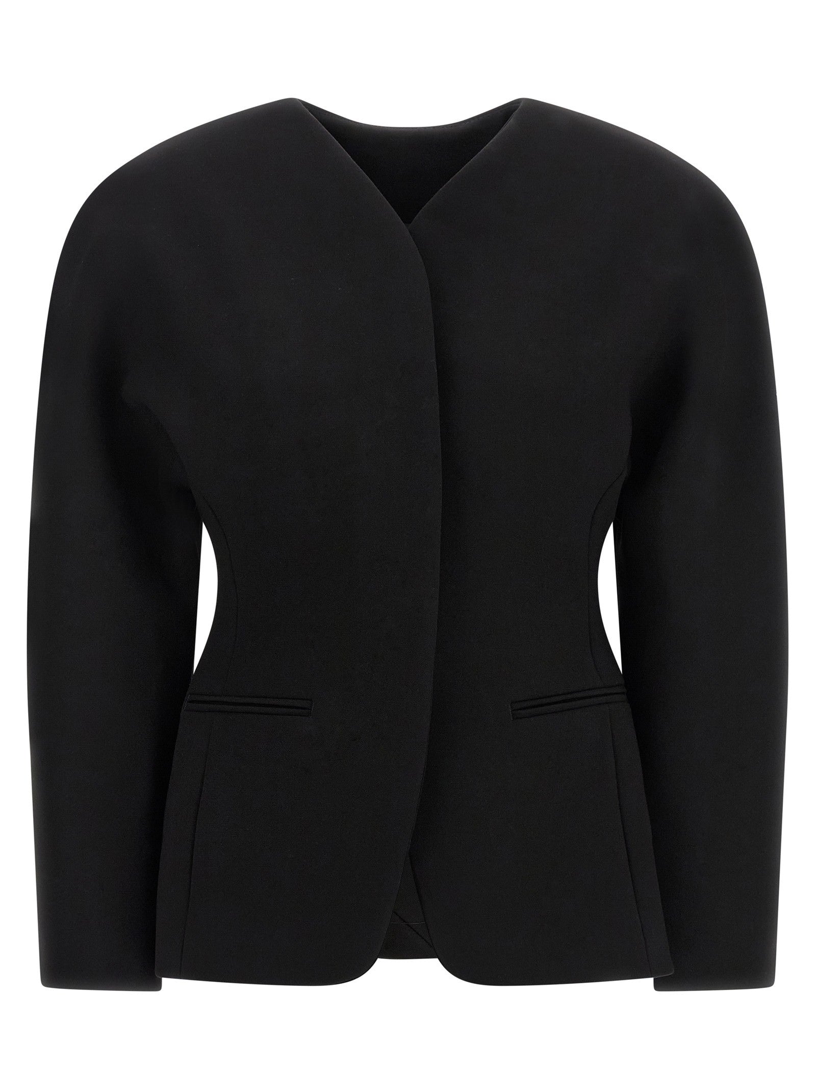 JACQUEMUS La Veste Ovalo Blazer Black