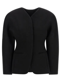 JACQUEMUS La Veste Ovalo Blazer Black