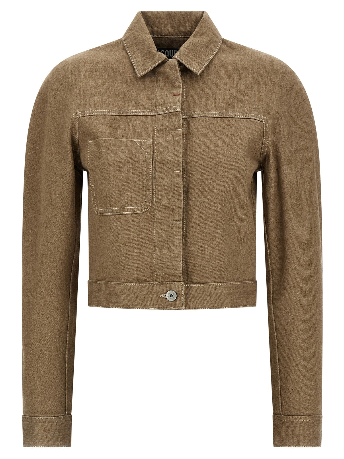 JACQUEMUS La Veste Ovalo Cargo Jacket Beige