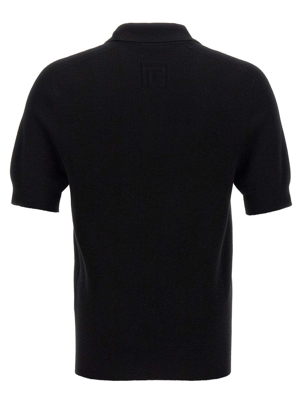 Balmain Label Polo Shirt Black, view 2