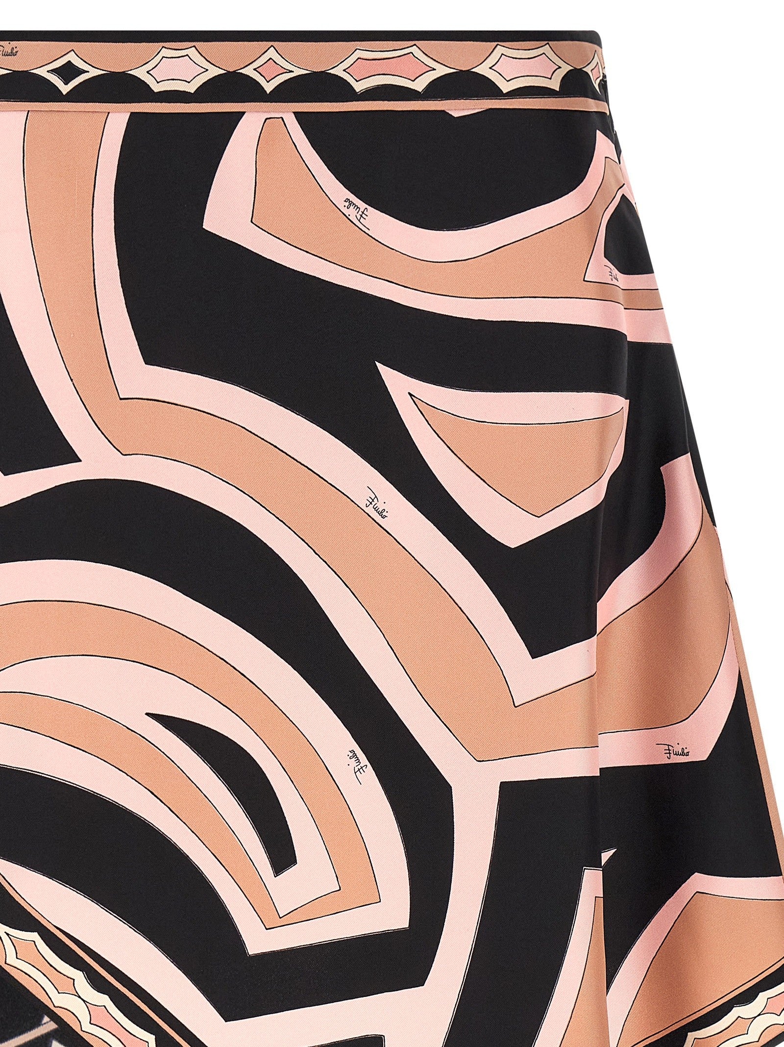 Emilio Pucci Labirinto Skirt Blue