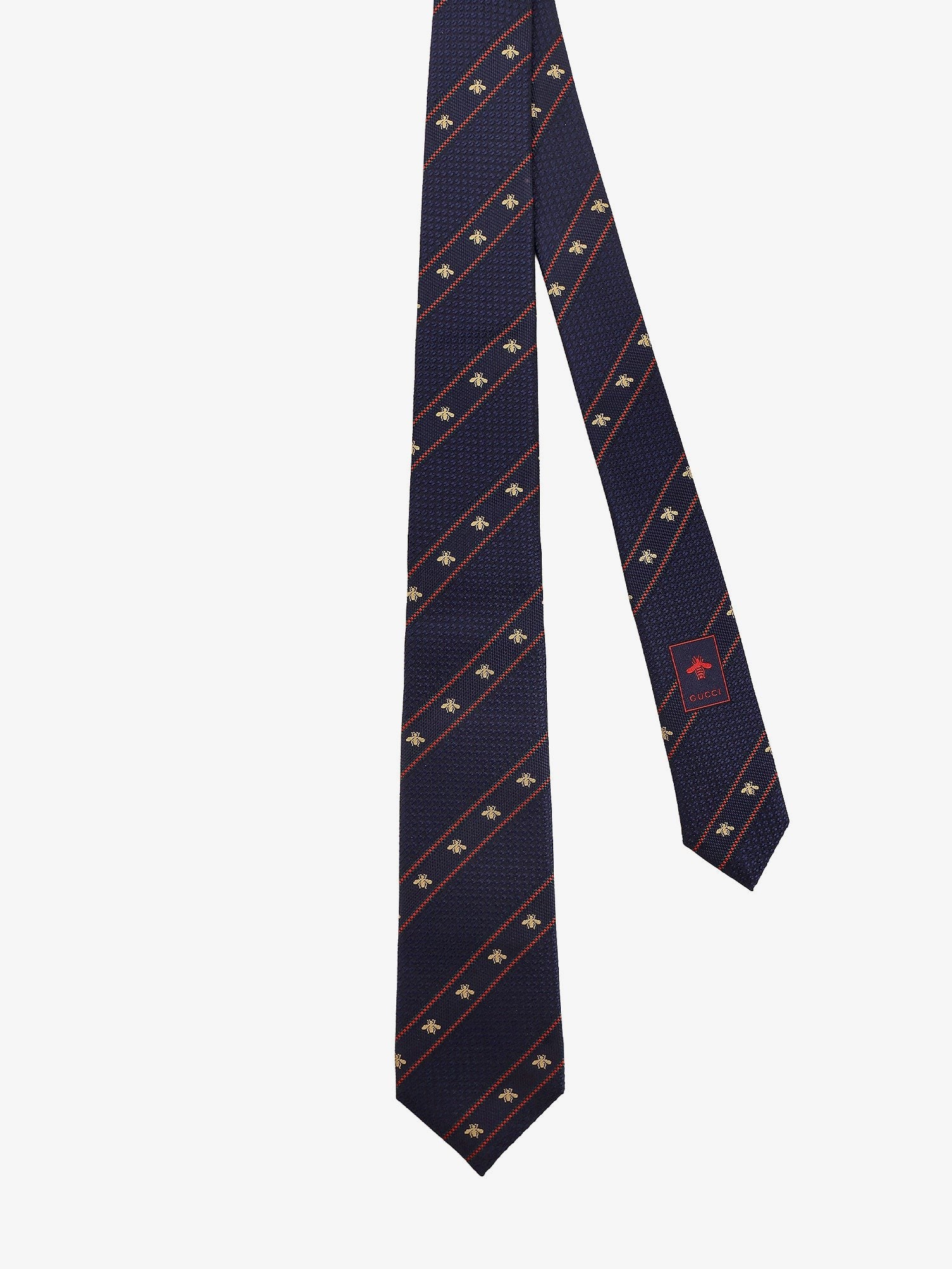 Gucci Men's Labour Silk Tie Black