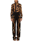 Pucci Women's Labyrinth Print Silk Shirt Black, view 2