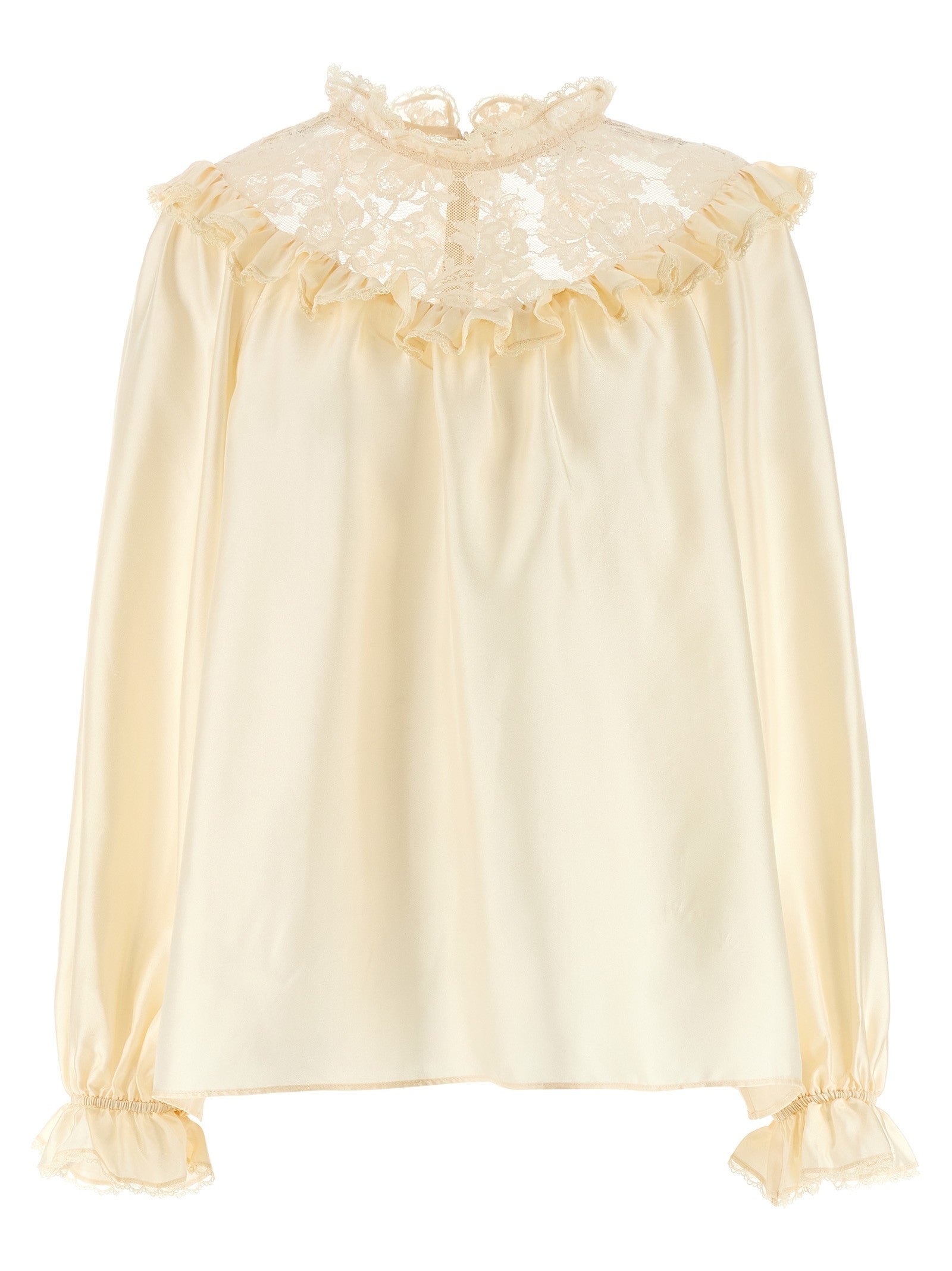 Zimmermann Lace Billow Blouse Beige