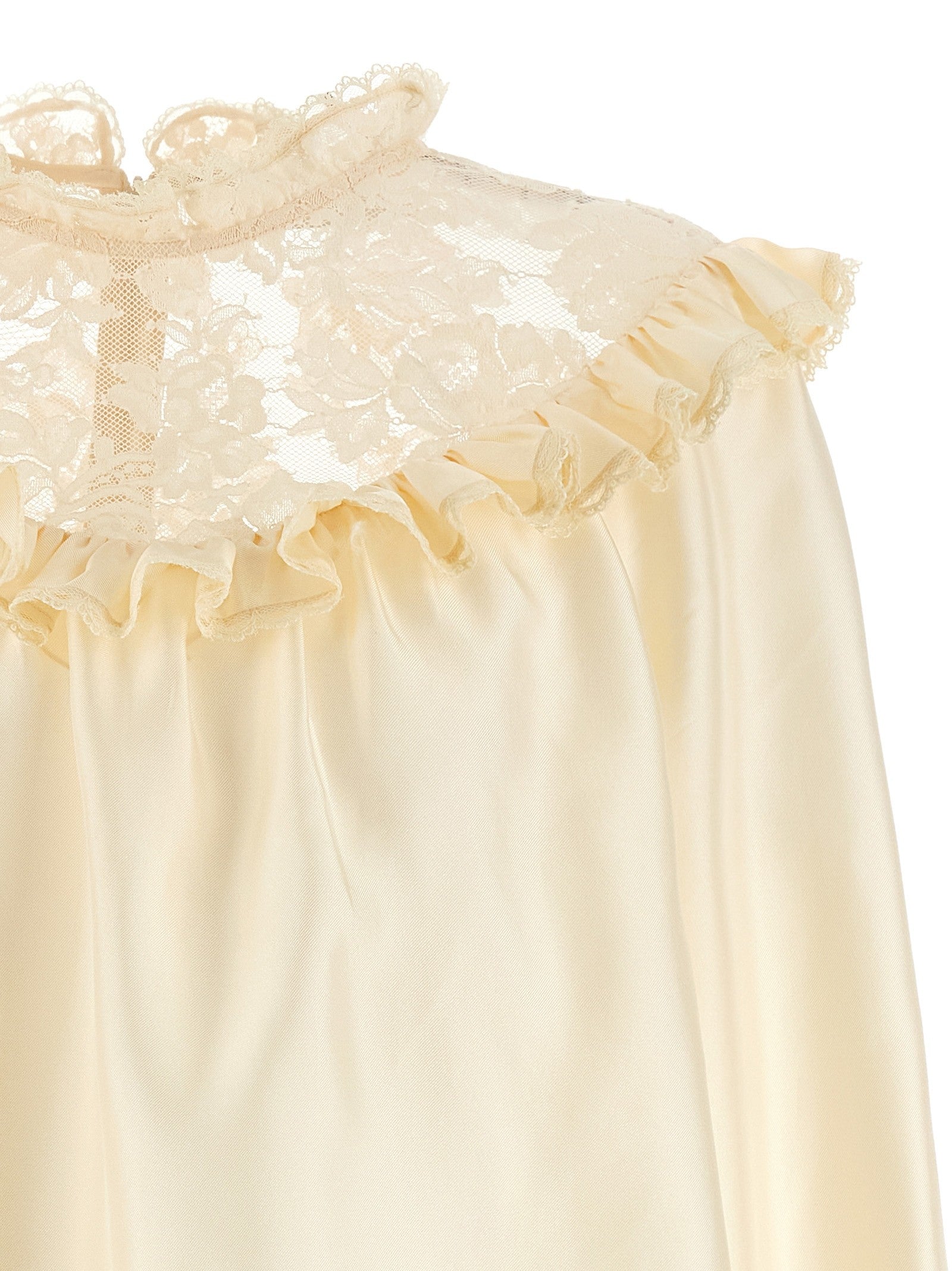 Zimmermann Lace Billow Blouse Beige