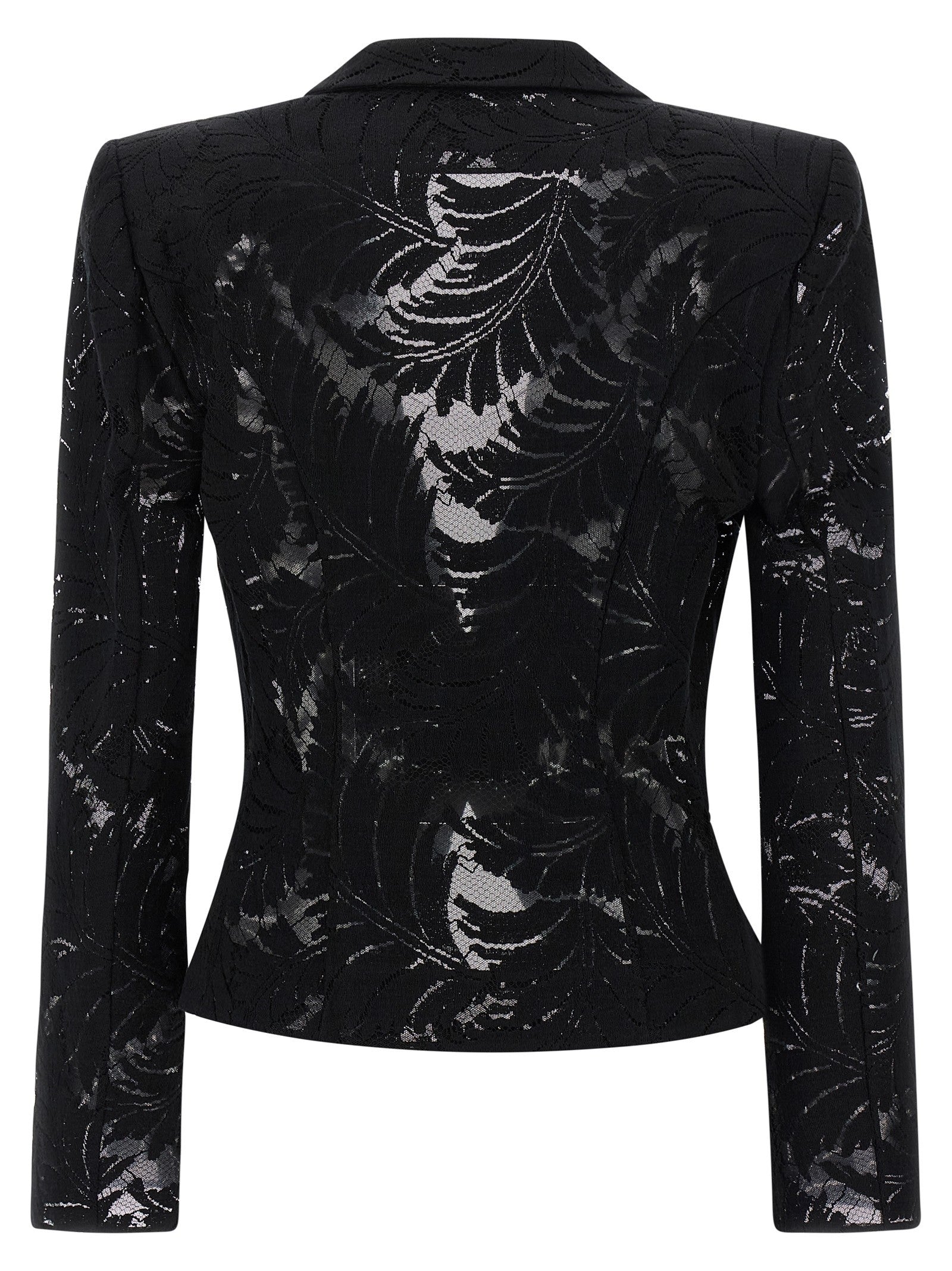 Balmain Lace Blazer Black