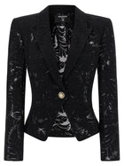 Balmain Lace Blazer Black